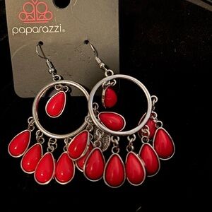 Paparazzi Pink Teardrop Earrings